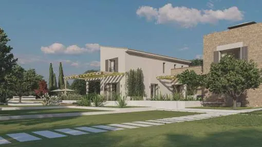 Wonderful finca in construction in the outskirts of Santanyi village Wonderful finca in construction in the outskirts of Santanyi village