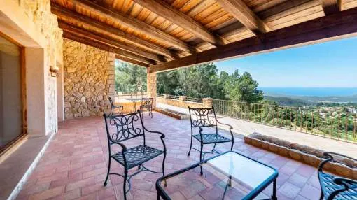 Spectacular property in the mountains above Galilea offering panoramic views to the sea and the Traumuntana mountains Spectacular property in the mountains above Galilea offering panoramic views to the sea and the Traumuntana mountains