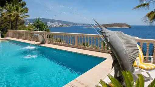 Impressive front line luxury villa with direct sea access in Cala Vinyes Impressive front line luxury villa with direct sea access in Cala Vinyes
