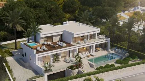 Designer Villa with lots of Charm and beautiful Sea Views in Sol de Mallorca