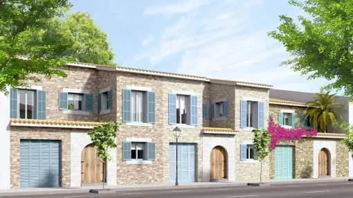Cosy semi-detached townhouses in Ses Salines with views of the sea and the island of Cabrera