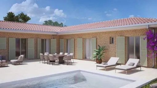 Building plot with valid license between Campos and Es Trenc Building plot with valid license between Campos and Es Trenc