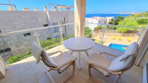 Bright flat with sea views, pool and garden area in Cala Figuera Bright flat with sea views, pool and garden area in Cala Figuera