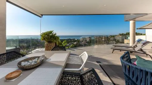 Amazing new built sea view apartment in a luxury small comunity on the outskirts of Palma