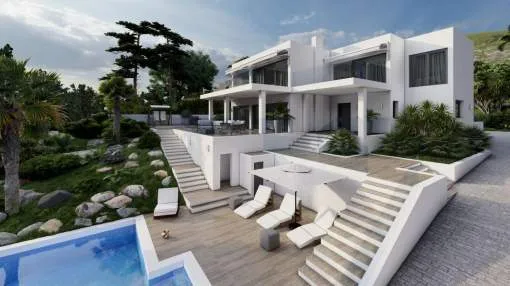 Sea view modern villa on the hills of Nova Santa Ponsa Sea view modern villa on the hills of Nova Santa Ponsa