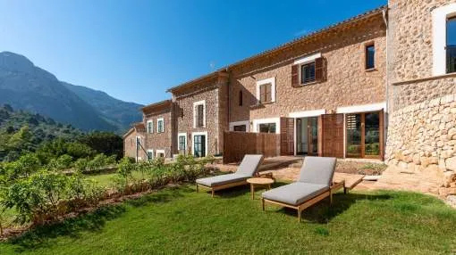 New stone house with large garden in Fornalutx