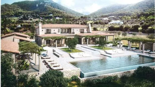 Amazing rustic level plot with a project and a licence in Port Andratx Amazing rustic level plot with a project and a licence in Port Andratx