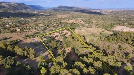 Spacious plot near Moscari with panoramic view