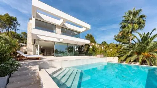 New, top quality villa in Bendinat with amazing panoramic sea views New, top quality villa in Bendinat with amazing panoramic sea views