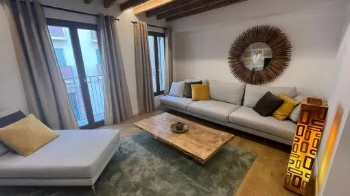 Furnished and modern apartment with private roof terrace in Palma