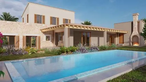 Modern country house with swimming pool near Ses Salines