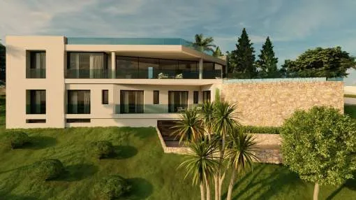 Newly built villa with privacy and sea views in a quiet area of Costa d'en Blanes Newly built villa with privacy and sea views in a quiet area of Costa d'en Blanes