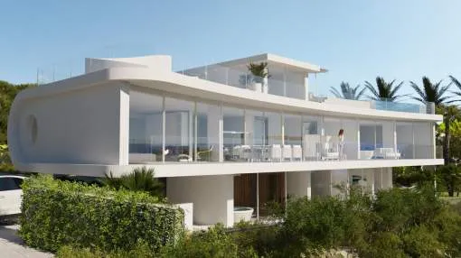 Contemporary new-built villa on the seafront Contemporary new-built villa on the seafront