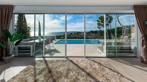 New modern villa in Costa d'en Blanes with fantastic panoramic sea views