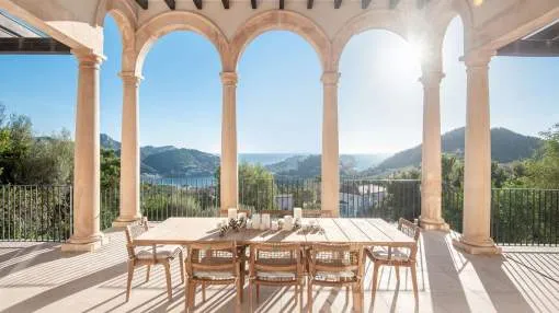 Stunning sea view villa in contemporary Mediterranean style in Port Andratx