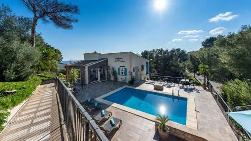 Villa with sea views in Costa den Blanes