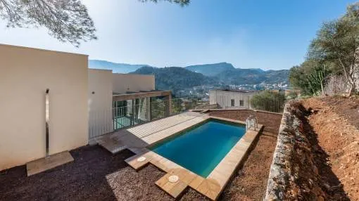 Newly built villa with fantastic views of the harbor and great landscape in Puerto de Soller