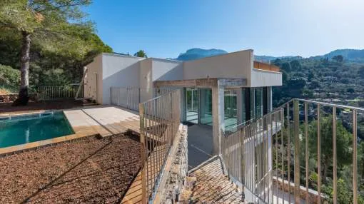 Newly built villa with fantastic views of the harbor and great landscape in Puerto de Soller