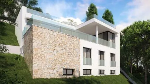 Modern newly built villa in a quiet area of Costa d'en Blanes Modern newly built villa in a quiet area of Costa d'en Blanes
