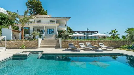 Exquisite Mediterranean villa with open and sea views in Cas Catala