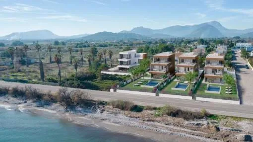 Project of 4 modern and luxurious villas on the seafront, in the wonderful bay of Puerto Pollensa Project of 4 modern and luxurious villas on the seafront, in the wonderful bay of Puerto Pollensa