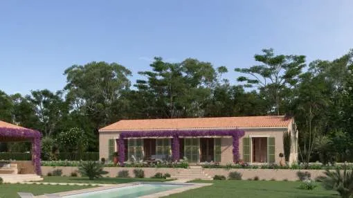 Newly built country house in Cas Concos