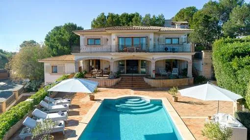 Classic Mediterranean villa in Port Andratx with open harbour views