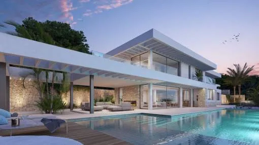 Designer Villa with spectacular panoramic Views over the Bay of Palma Designer Villa with spectacular panoramic Views over the Bay of Palma