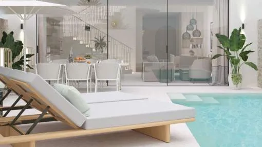 Newly built town house with very high qualities in the centre of Santanyi Newly built town house with very high qualities in the centre of Santanyi