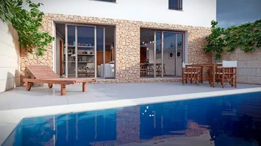 Brand new townhouse with private pool and terrace in Petra