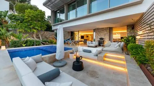Luxury new built semi-detached villa in Puerto de Andratx
