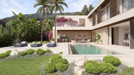 New build villa with sea views in Costa d'en Blanes