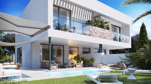 new semi detached villa under construction in Marratxi new semi detached villa under construction in Marratxi