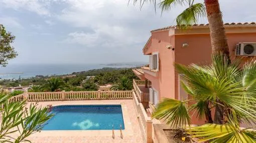 Villa with great sea views in Costa d´en Blanes