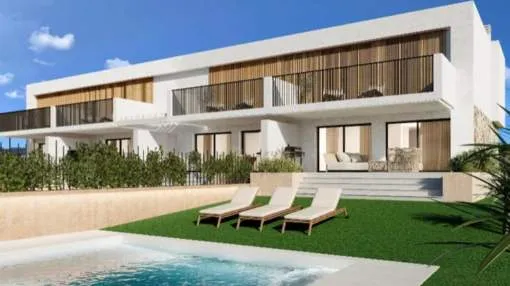 Fantastic modern new construction townhouses in Puerto de Alcudia Fantastic modern new construction townhouses in Puerto de Alcudia