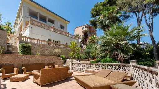Mediterranean style villa just steps to the beach and the Portals Nous village with all amenities