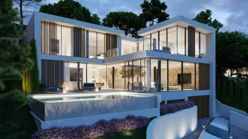Sustainable, modern sophisticated new built villa in Costa den Blanes