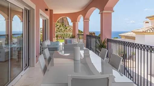 Spacious ground floor with sea view in Cala Moragues