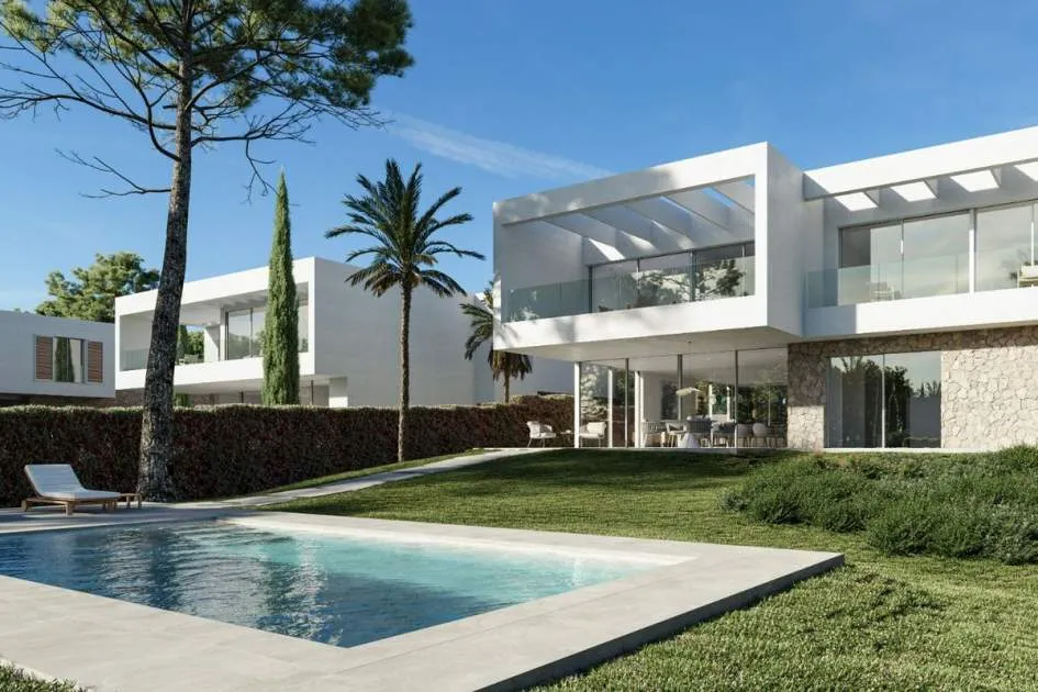Exclusive new project -Modern Villa in the Bauhaus style with sea view in Sol de Mallorca
