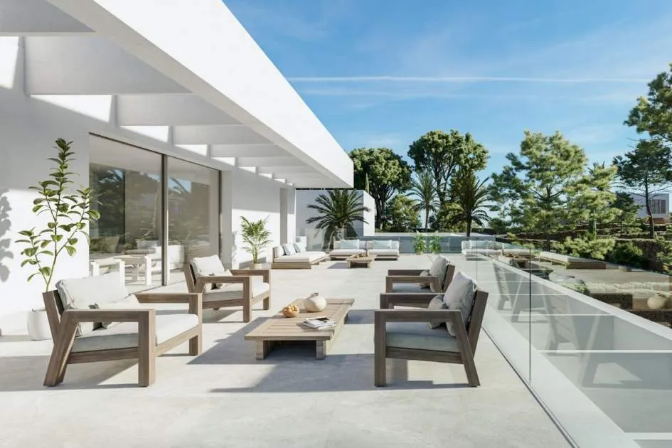 Exclusive new project -Modern Villa in the Bauhaus style with sea view in Sol de Mallorca Exclusive new project -Modern Villa in the Bauhaus style with sea view in Sol de Mallorca