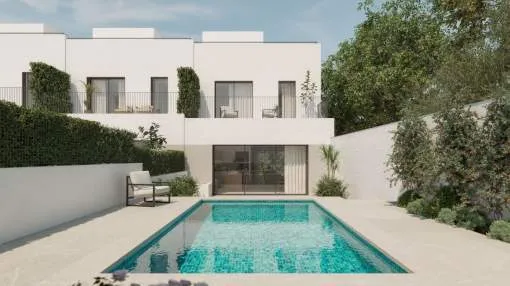 Newly built townhouse in Genova with private pool and panoramic views Newly built townhouse in Genova with private pool and panoramic views