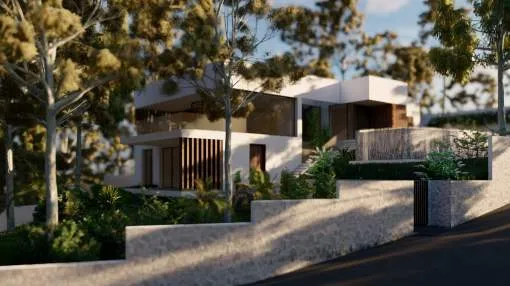 Fantastic Mediterranean-Style Villa Project with infinity pool and beautiful Sea Views in Cala Vinyas