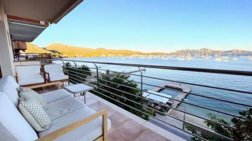 Front Line Flat with Stunning Sea Views in Puerto Pollensa