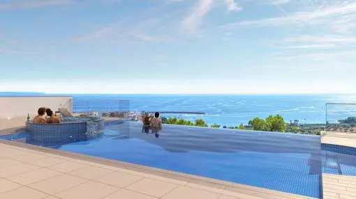 Villa in Costa den Blanes with spectacular 180 degree sea views