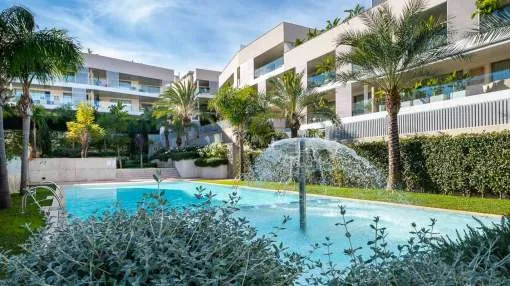 Luxury garden apartment in a new urbanization near Golf Son Quint for sale