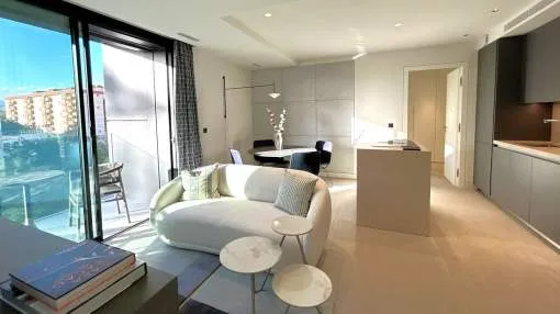 Brand new fully furnished 2 bedroom appartment ready to move straight into in a famous urban project XOJAY Palma.
