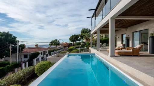Modern sea view villa in sought-after location of Costa d' en Blanes
