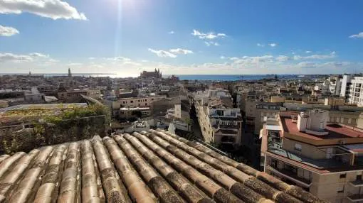 Penthouse for rent with panoramic views in the center of Palma.