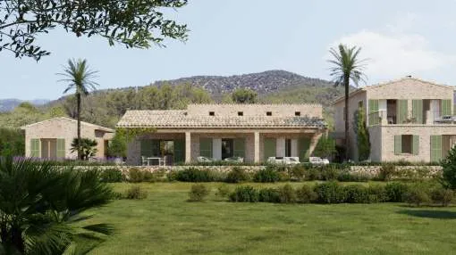 Newly built Finca in Mediterranean style in an idylic countryside Newly built Finca in Mediterranean style in an idylic countryside