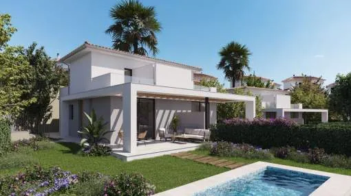Newly built semi-detached villa near the sea in Cala Romantica